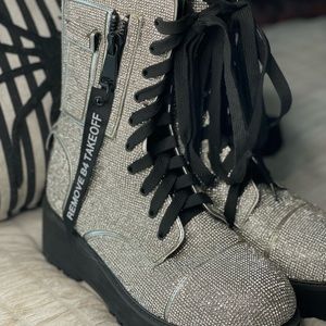 LIMITED EDITION Dolls Kill Poster Girl Billionaire Bling Boots